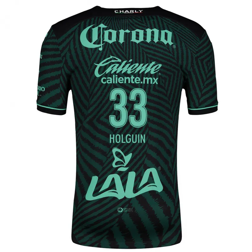 Danxen Criança Camisola Héctor Holguín #33 Preto Verde Alternativa 2024/25 Camisa Brasil