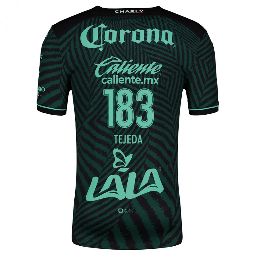 Danxen Criança Camisola Juan Tejeda #183 Preto Verde Alternativa 2024/25 Camisa Brasil