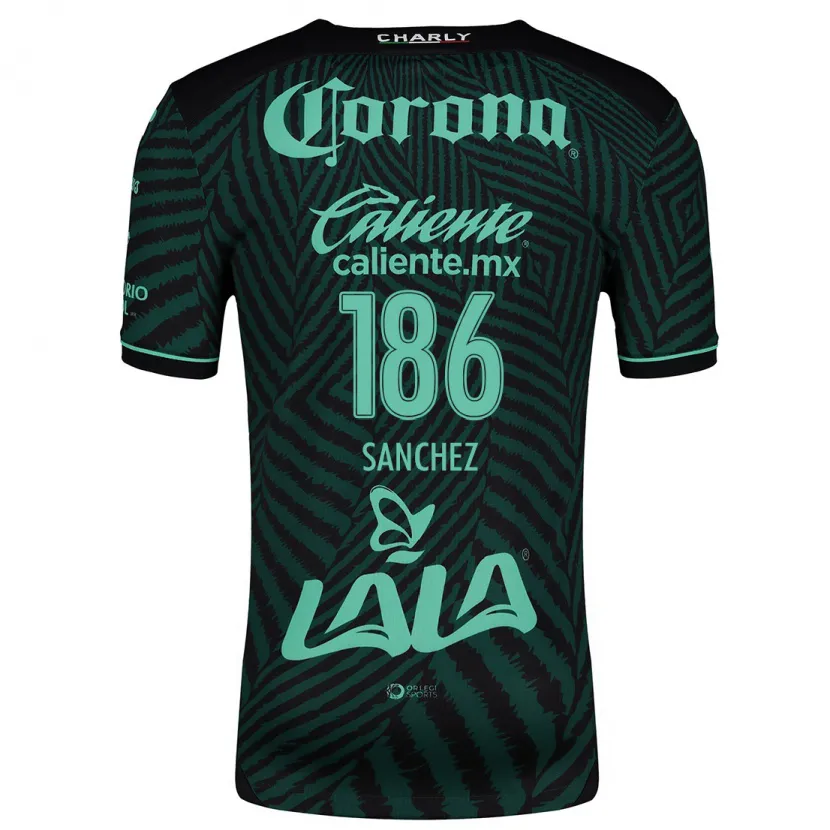 Danxen Criança Camisola David Sánchez #186 Preto Verde Alternativa 2024/25 Camisa Brasil