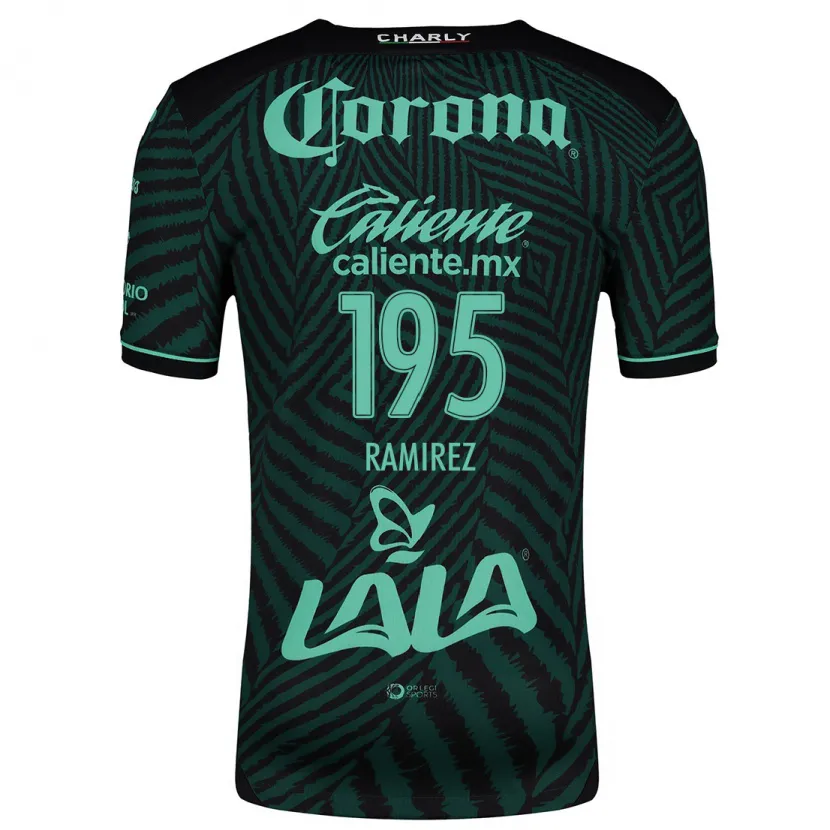 Danxen Criança Camisola Jesús Ramírez #195 Preto Verde Alternativa 2024/25 Camisa Brasil