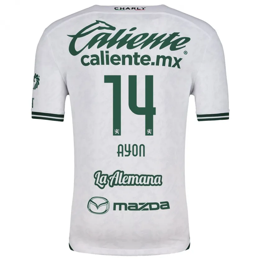 Danxen Criança Camisola Ettson Ayón #14 Branco Verde Alternativa 2024/25 Camisa Brasil