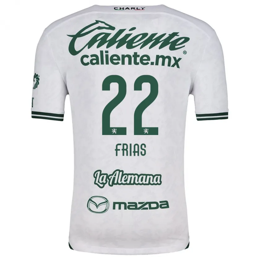 Danxen Criança Camisola Adonis Frías #22 Branco Verde Alternativa 2024/25 Camisa Brasil