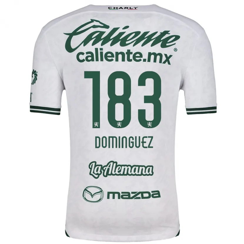 Danxen Criança Camisola Jesús Domínguez #183 Branco Verde Alternativa 2024/25 Camisa Brasil