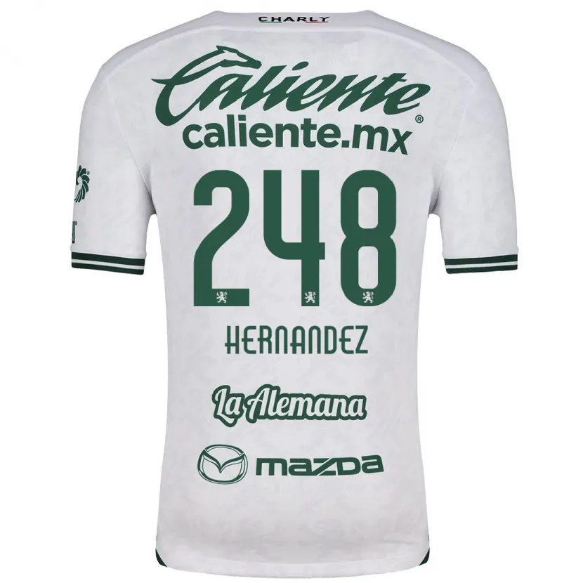 Danxen Criança Camisola Fernando Hernández #248 Branco Verde Alternativa 2024/25 Camisa Brasil