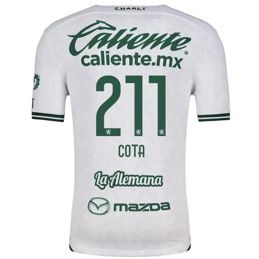 Danxen Criança Camisola Luis Cota #211 Branco Verde Alternativa 2024/25 Camisa Brasil