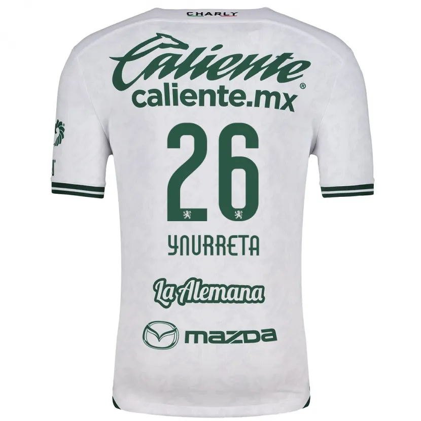 Danxen Criança Camisola Alexandra Hernández Ynurreta #26 Branco Verde Alternativa 2024/25 Camisa Brasil
