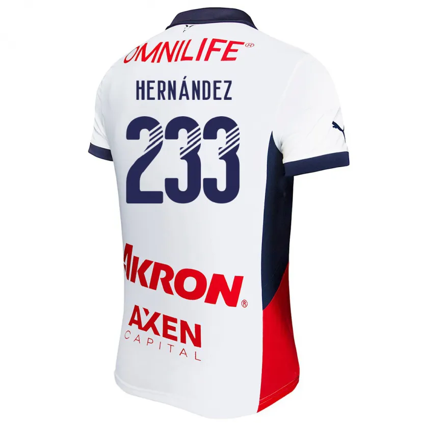 Danxen Criança Camisola Zinedine Hernández #233 Branco Vermelho Azul Alternativa 2024/25 Camisa Brasil