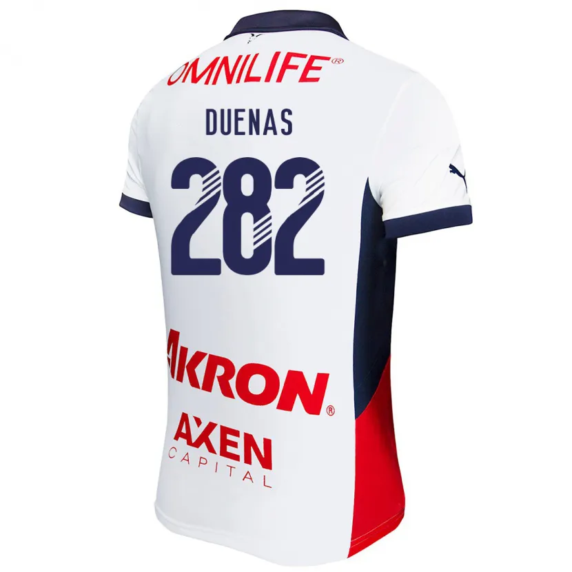 Danxen Criança Camisola Omar Dueñas #282 Branco Vermelho Azul Alternativa 2024/25 Camisa Brasil