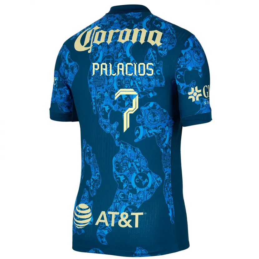 Danxen Criança Camisola Kiana Palacios #7 Azul Amarelo Alternativa 2024/25 Camisa Brasil