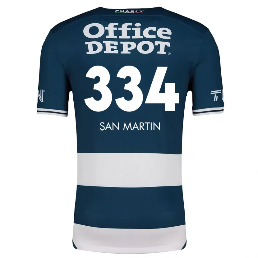 Danxen Homem Camisola Uziel San Martín #334 Branco Azulado Principal 2024/25 Camisa Brasil