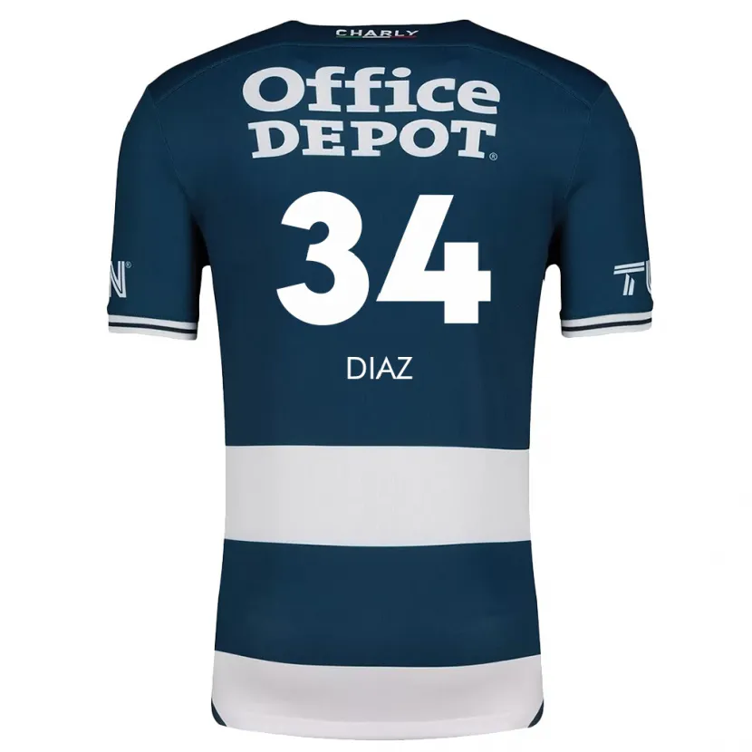 Danxen Homem Camisola Karen Díaz #34 Branco Azulado Principal 2024/25 Camisa Brasil