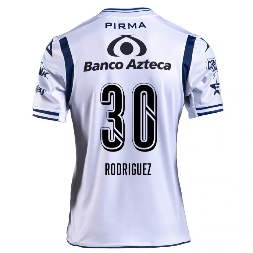 Danxen Homem Camisola Jesús Rodríguez #30 Branco Azul Marinho Principal 2024/25 Camisa Brasil