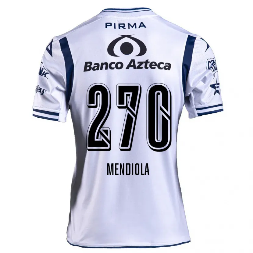 Danxen Homem Camisola Carlos Mendiola #270 Branco Azul Marinho Principal 2024/25 Camisa Brasil