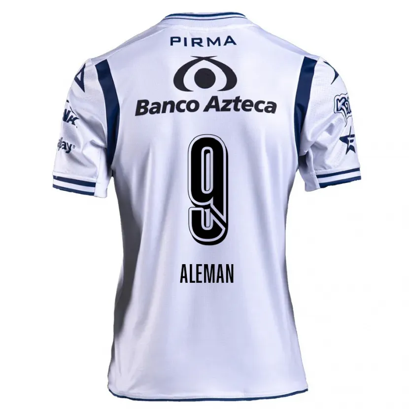 Danxen Homem Camisola Nelly Alemán #9 Branco Azul Marinho Principal 2024/25 Camisa Brasil