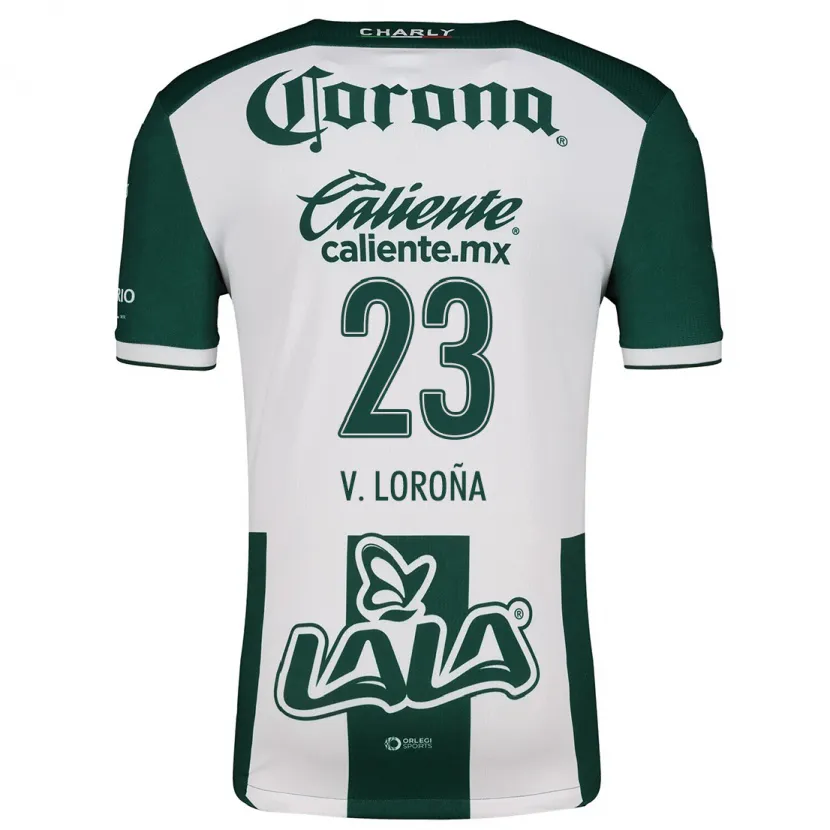 Danxen Homem Camisola Vladímir Loroña #23 Verde Branco Principal 2024/25 Camisa Brasil