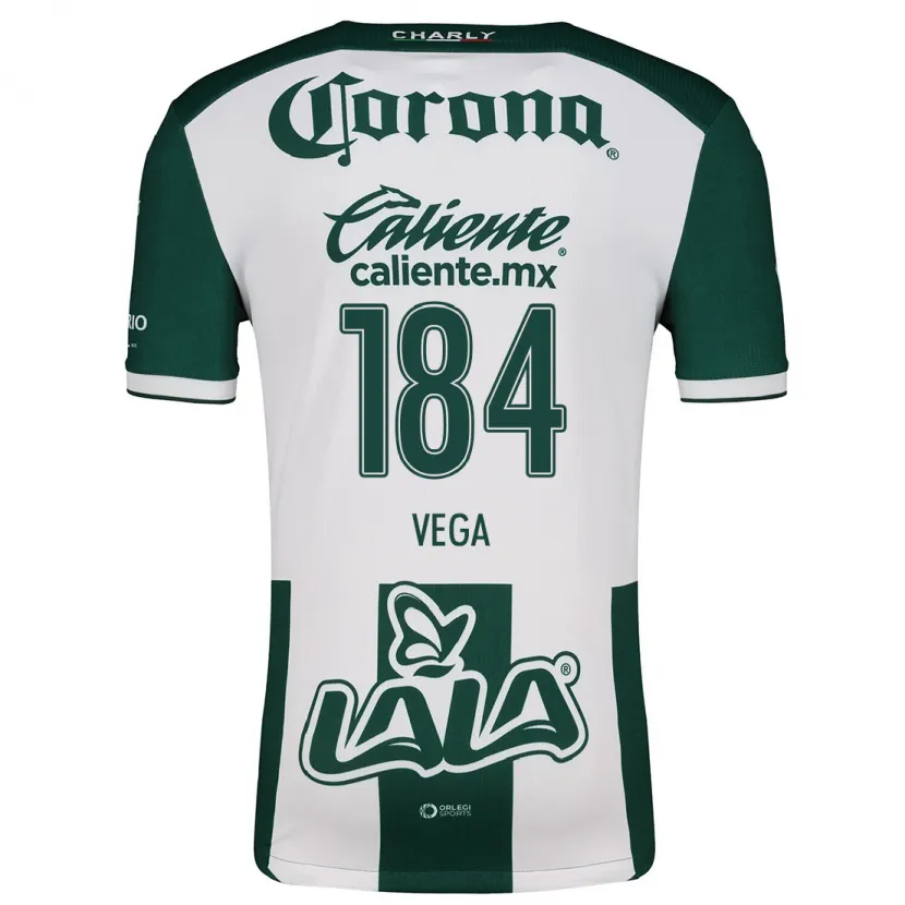 Danxen Homem Camisola Luis Vega #184 Verde Branco Principal 2024/25 Camisa Brasil