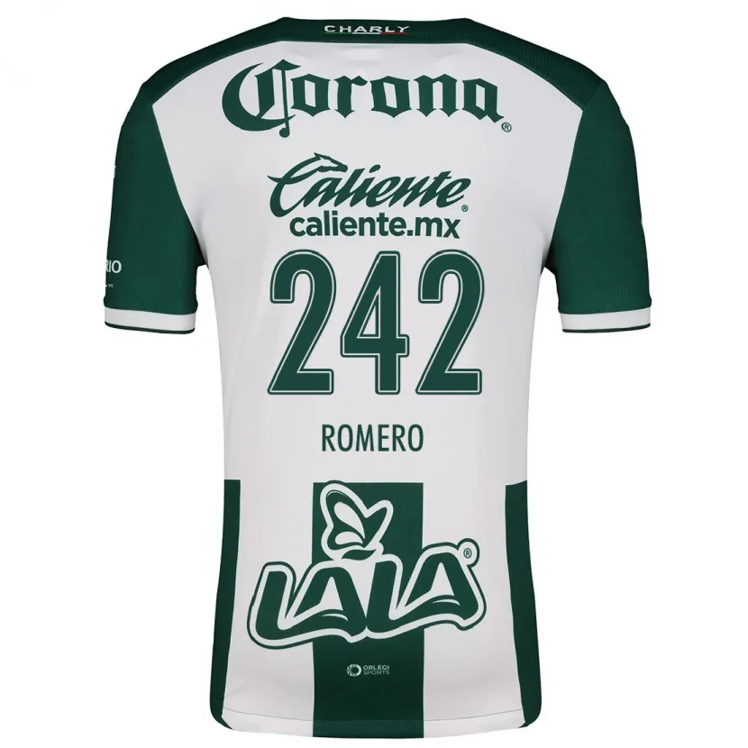 Danxen Homem Camisola Ángel Romero #242 Verde Branco Principal 2024/25 Camisa Brasil