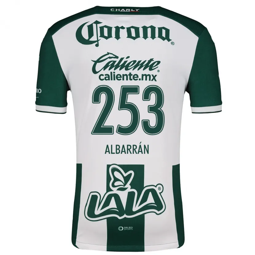 Danxen Homem Camisola Rodrigo Albarrán #253 Verde Branco Principal 2024/25 Camisa Brasil