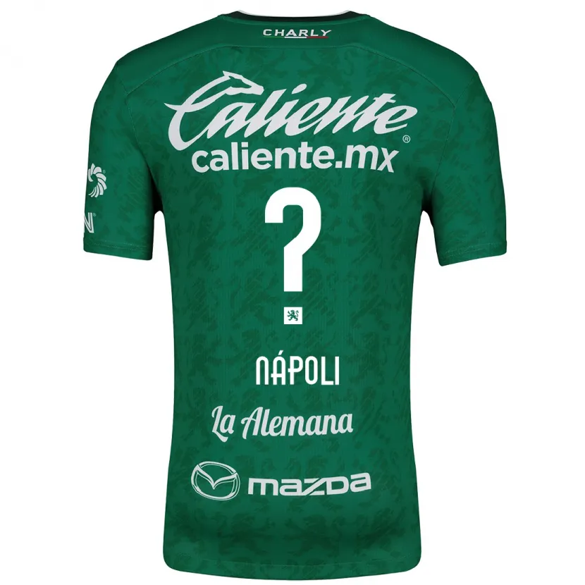Danxen Homem Camisola Gonzalo Nápoli #0 Verde Branco Principal 2024/25 Camisa Brasil