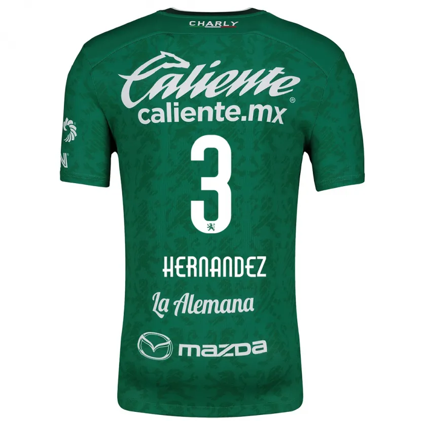 Danxen Homem Camisola Pedro Hernández #3 Verde Branco Principal 2024/25 Camisa Brasil