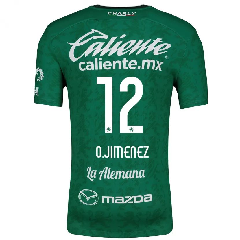 Danxen Homem Camisola Óscar Jiménez #12 Verde Branco Principal 2024/25 Camisa Brasil