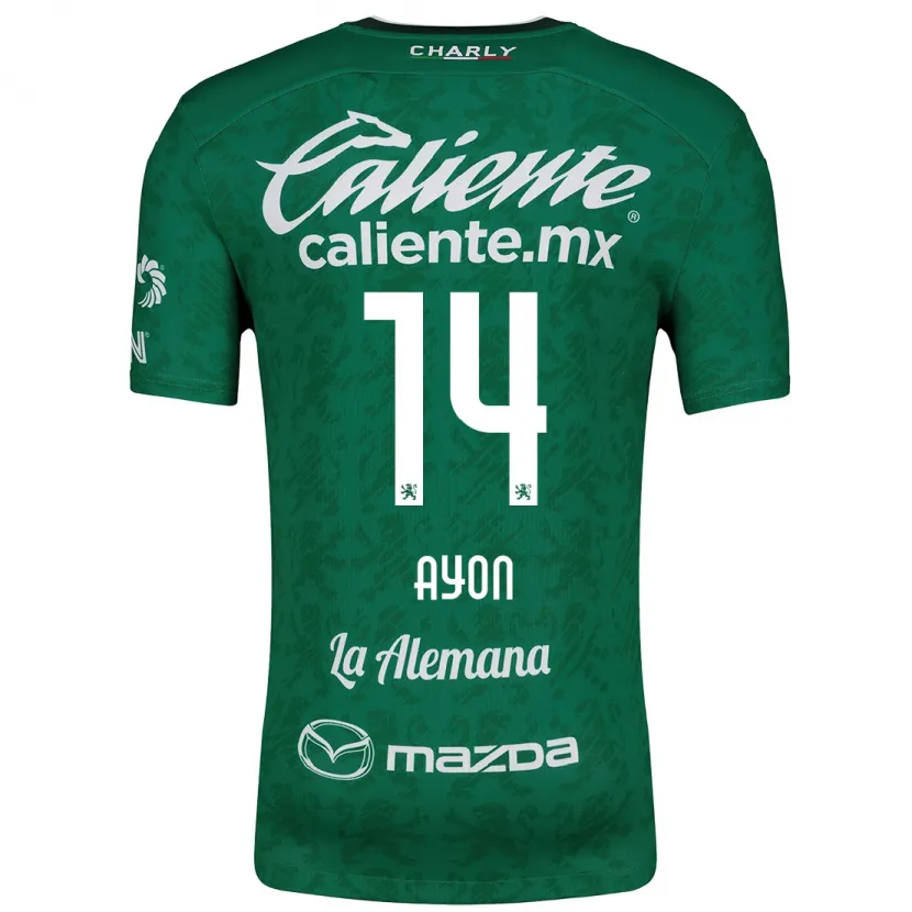 Danxen Homem Camisola Ettson Ayón #14 Verde Branco Principal 2024/25 Camisa Brasil