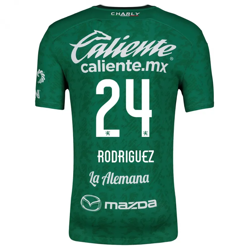 Danxen Homem Camisola Osvaldo Rodríguez #24 Verde Branco Principal 2024/25 Camisa Brasil