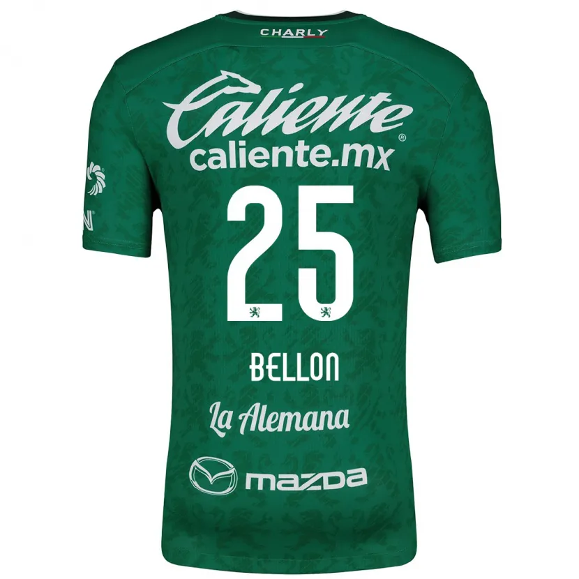 Danxen Homem Camisola Paul Bellón #25 Verde Branco Principal 2024/25 Camisa Brasil