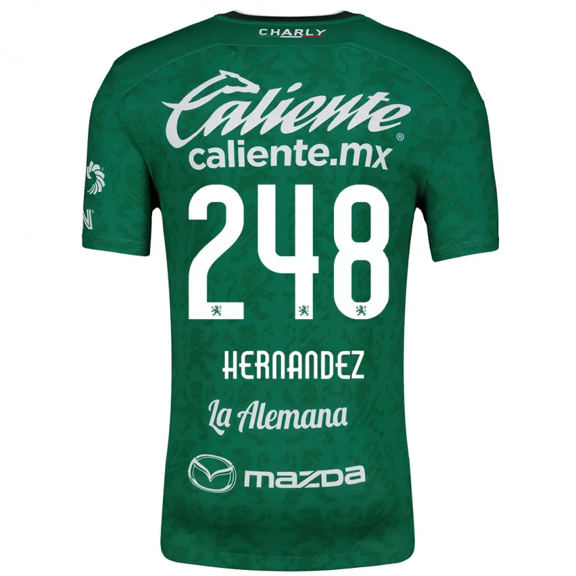 Danxen Homem Camisola Fernando Hernández #248 Verde Branco Principal 2024/25 Camisa Brasil