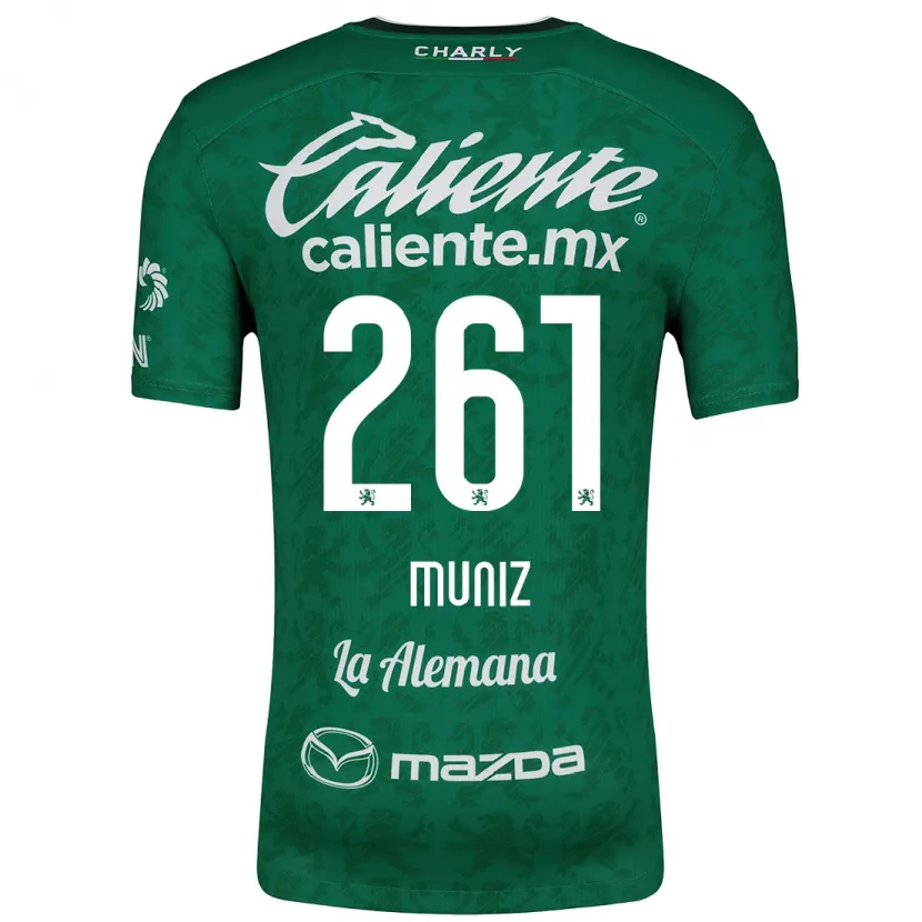 Danxen Homem Camisola César Muñiz #261 Verde Branco Principal 2024/25 Camisa Brasil