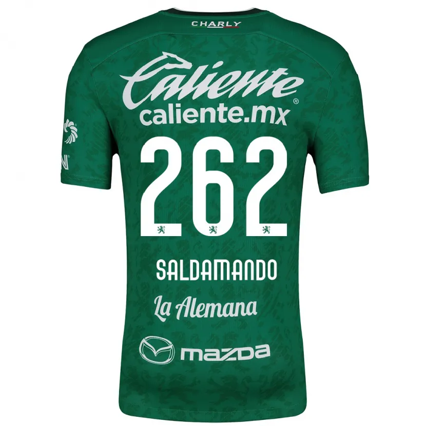 Danxen Homem Camisola José Saldamando #262 Verde Branco Principal 2024/25 Camisa Brasil