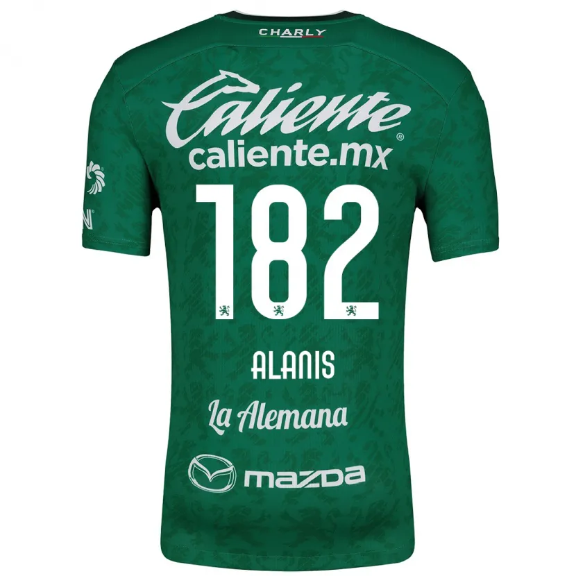 Danxen Homem Camisola Alejandro Alanís #182 Verde Branco Principal 2024/25 Camisa Brasil