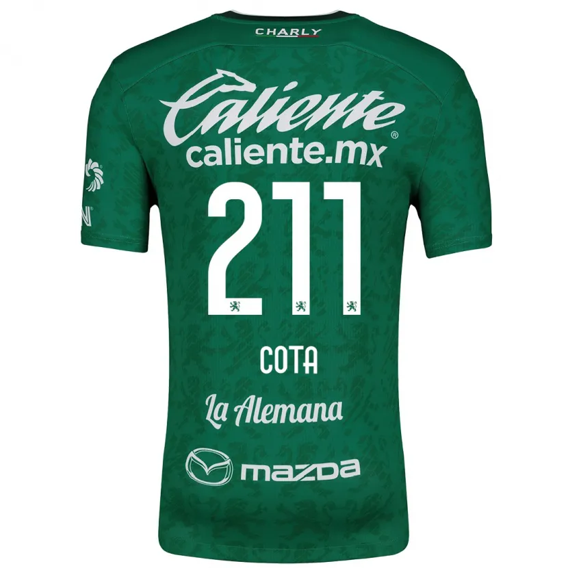 Danxen Homem Camisola Luis Cota #211 Verde Branco Principal 2024/25 Camisa Brasil