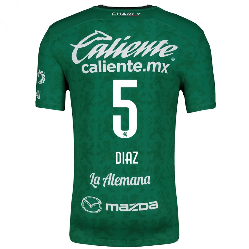 Danxen Homem Camisola Brenda Díaz #5 Verde Branco Principal 2024/25 Camisa Brasil