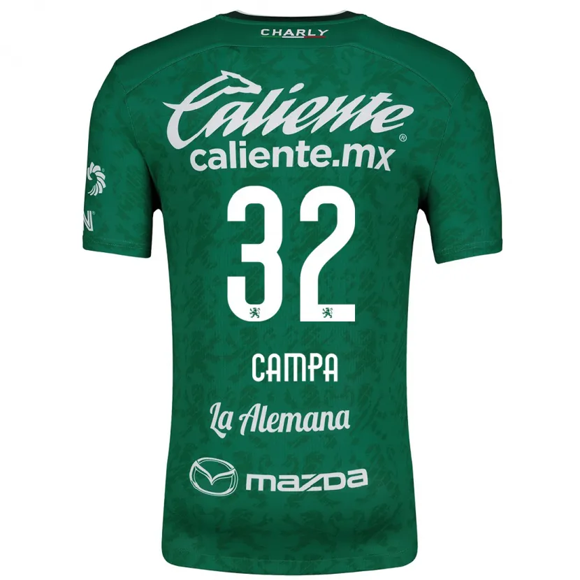Danxen Homem Camisola Ana Campa #32 Verde Branco Principal 2024/25 Camisa Brasil