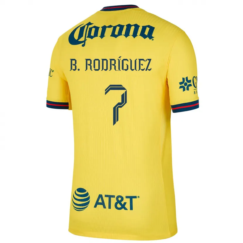 Danxen Homem Camisola Brian Rodríguez #7 Amarelo Azul Principal 2024/25 Camisa Brasil
