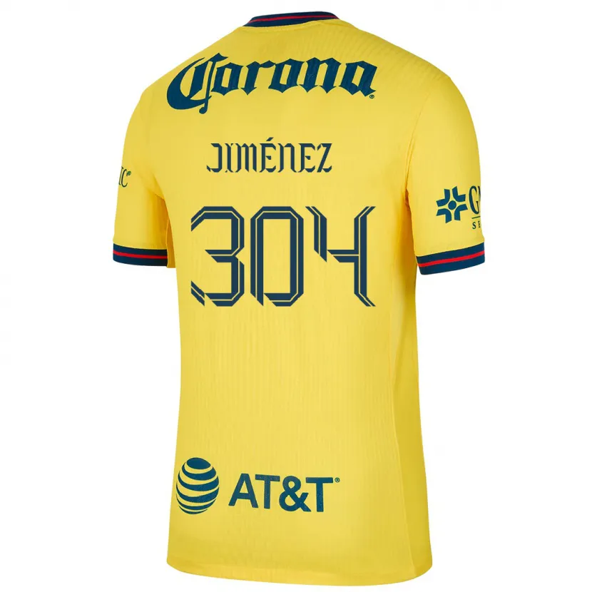 Danxen Homem Camisola Derek Jiménez #304 Amarelo Azul Principal 2024/25 Camisa Brasil