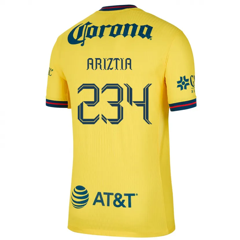 Danxen Homem Camisola Íñigo Ariztia #234 Amarelo Azul Principal 2024/25 Camisa Brasil