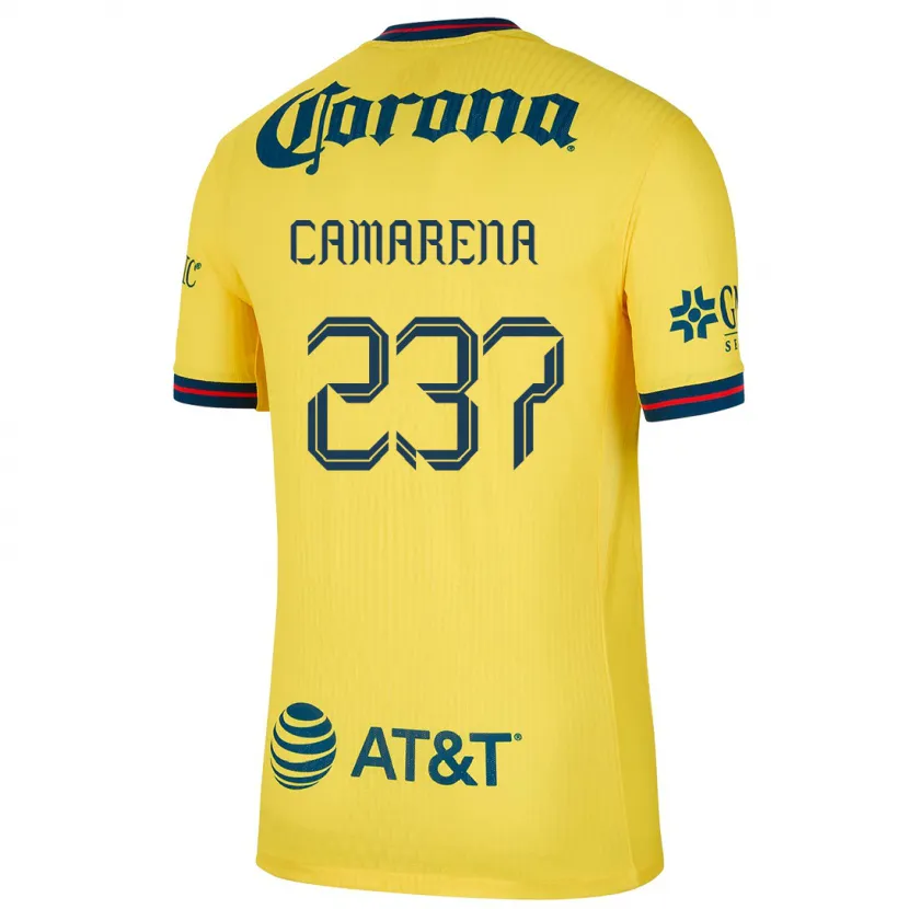 Danxen Homem Camisola Santiago Camarena #237 Amarelo Azul Principal 2024/25 Camisa Brasil