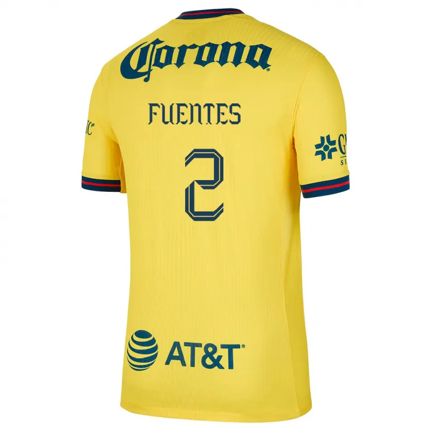 Danxen Homem Camisola Luis Fuentes #2 Amarelo Azul Principal 2024/25 Camisa Brasil