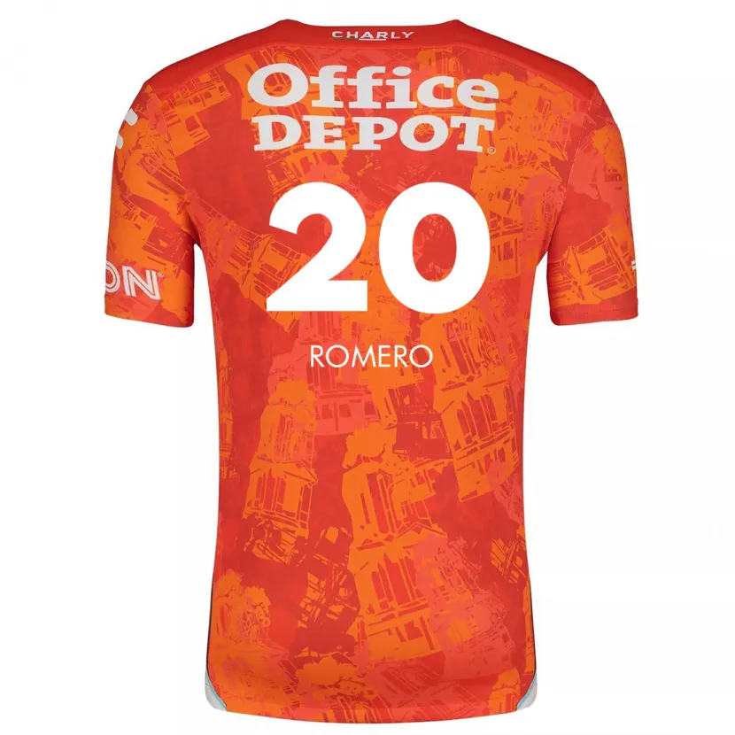 Danxen Homem Camisola Tamara Romero #20 Laranja Branco Alternativa 2024/25 Camisa Brasil