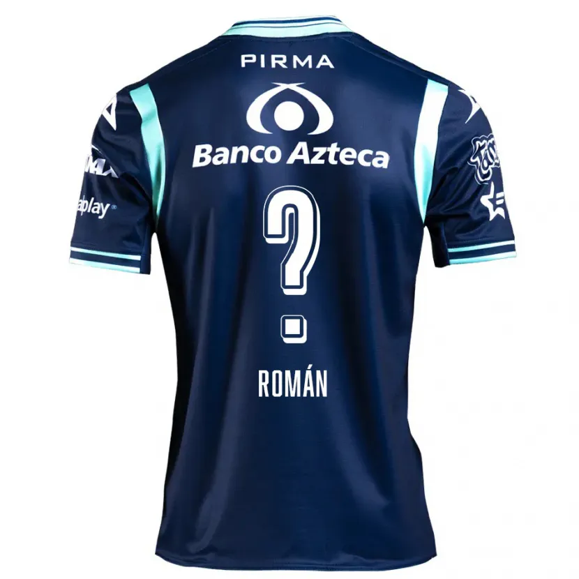 Danxen Homem Camisola Santiago Román #0 Azul-Marinho Alternativa 2024/25 Camisa Brasil