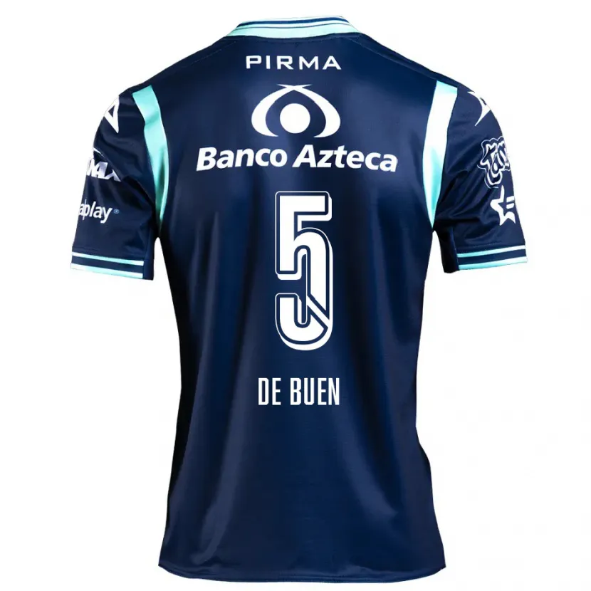 Danxen Homem Camisola Diego De Buen #5 Azul-Marinho Alternativa 2024/25 Camisa Brasil