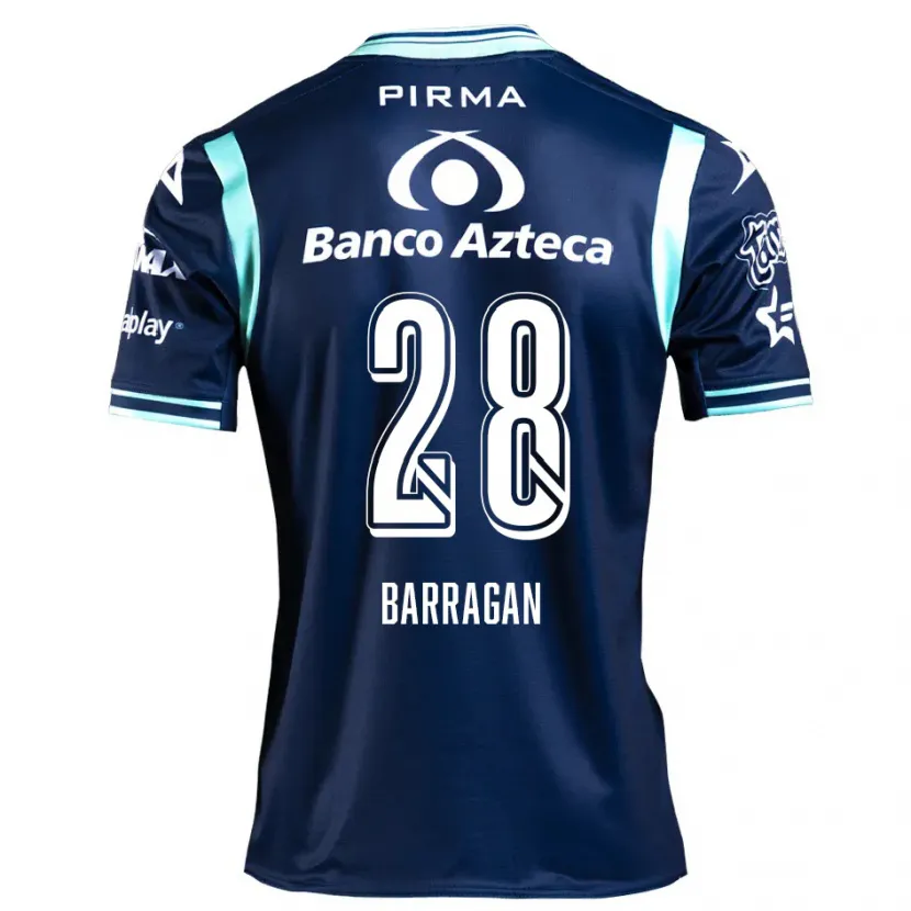 Danxen Homem Camisola Martín Barragán #28 Azul-Marinho Alternativa 2024/25 Camisa Brasil
