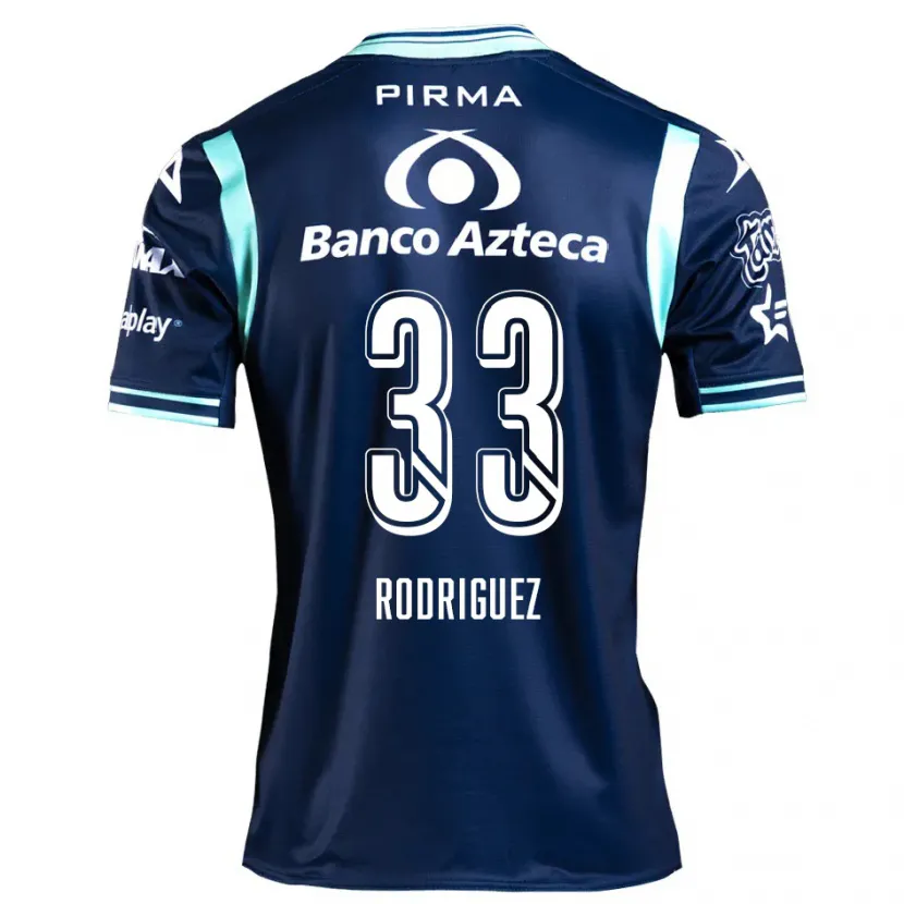 Danxen Homem Camisola Jorge Rodríguez #33 Azul-Marinho Alternativa 2024/25 Camisa Brasil