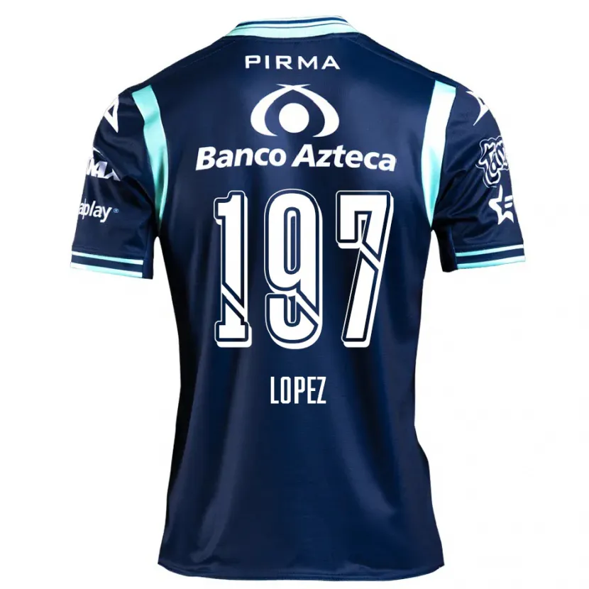 Danxen Homem Camisola Sebastián López #197 Azul-Marinho Alternativa 2024/25 Camisa Brasil