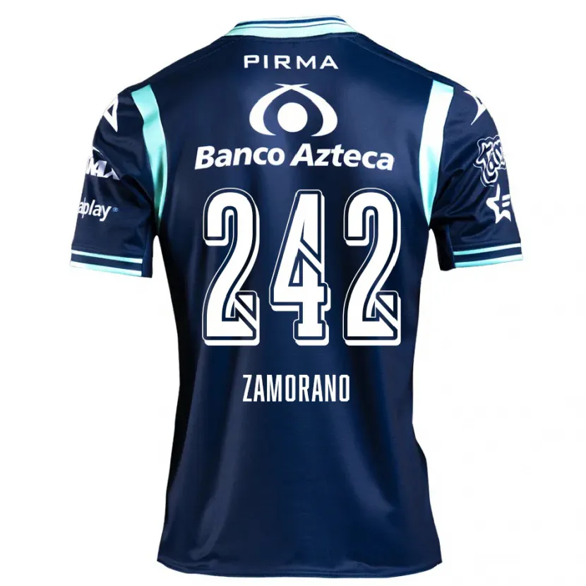 Danxen Homem Camisola Leonardo Zamorano #242 Azul-Marinho Alternativa 2024/25 Camisa Brasil