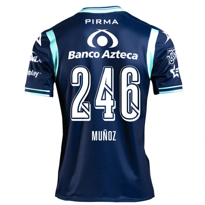 Danxen Homem Camisola Zamier Muñoz #246 Azul-Marinho Alternativa 2024/25 Camisa Brasil