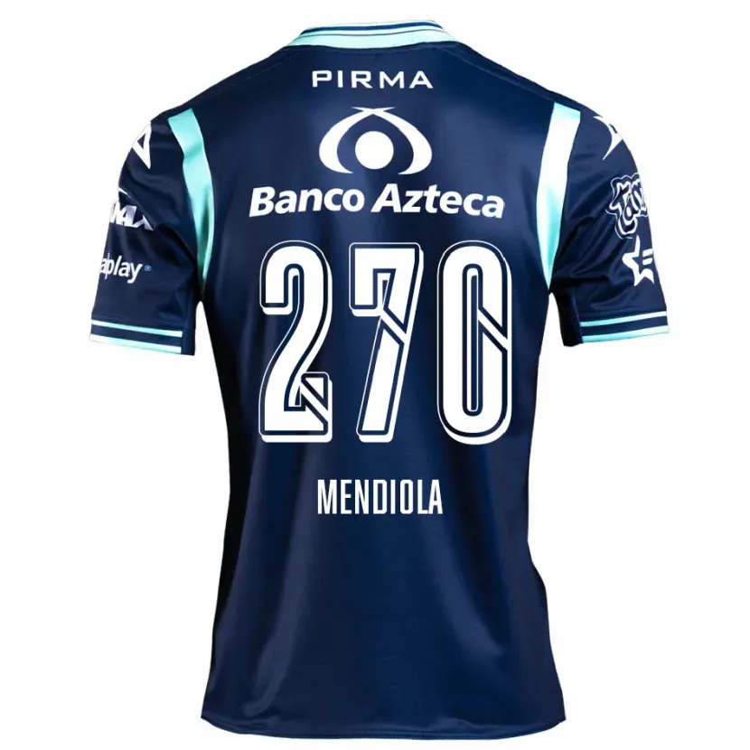 Danxen Homem Camisola Carlos Mendiola #270 Azul-Marinho Alternativa 2024/25 Camisa Brasil