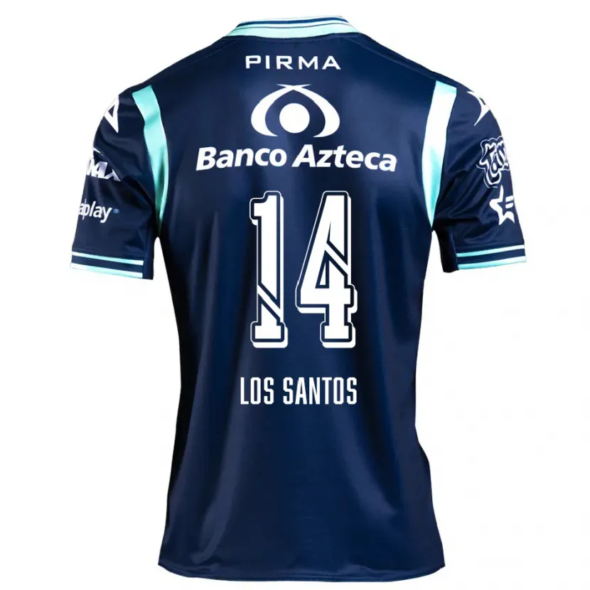 Danxen Homem Camisola Lucas De Los Santos #14 Azul-Marinho Alternativa 2024/25 Camisa Brasil